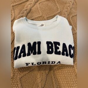 Miami Beach Crewneck, Miami Beach Sweatshirt